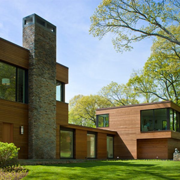 طراحی فضای لنداسکیپ با سنگ آنتیک