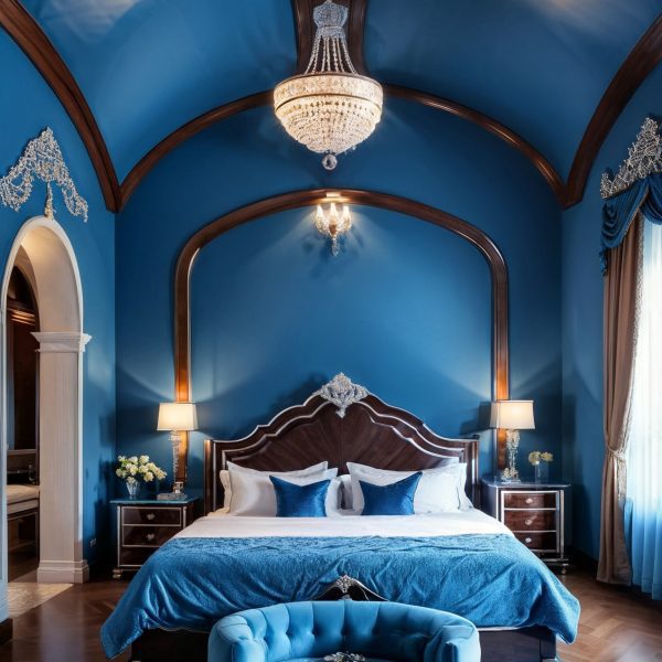 Blue Mansion Bedroom Design