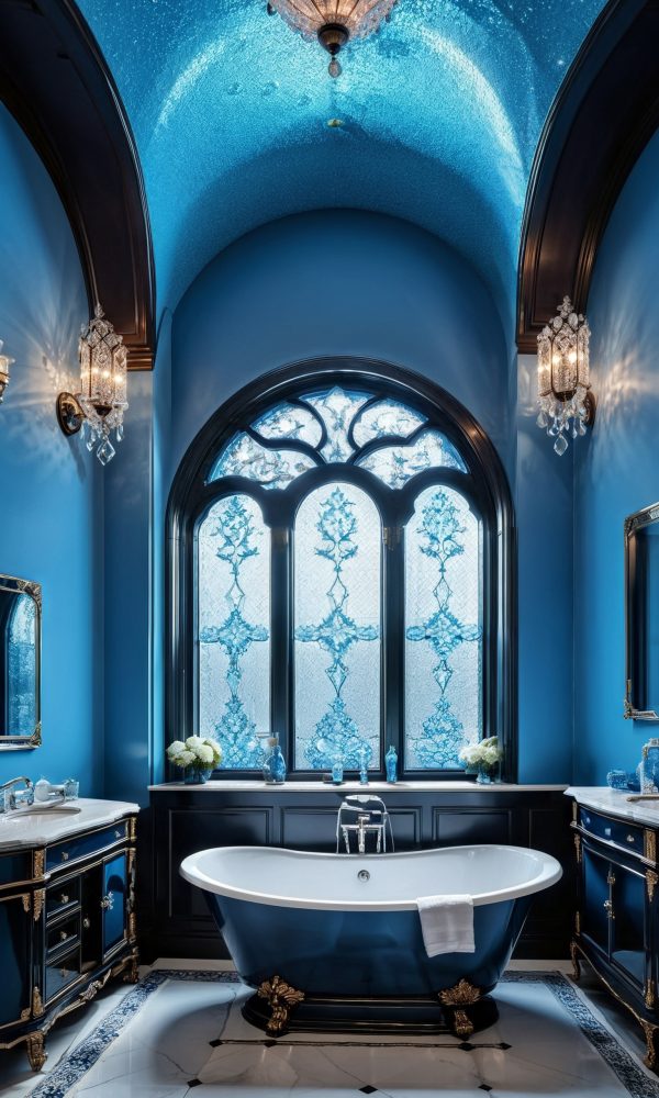 Bathroom design Blue Mansion Bath Room Design