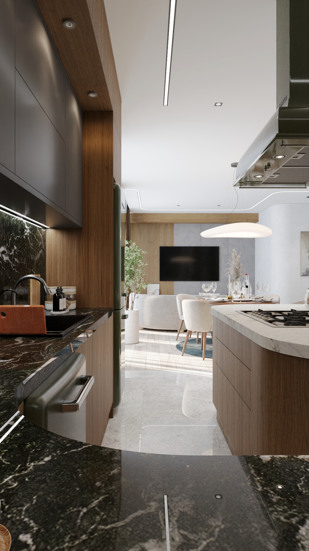 Apartment Interior Design Curve Apartment Design