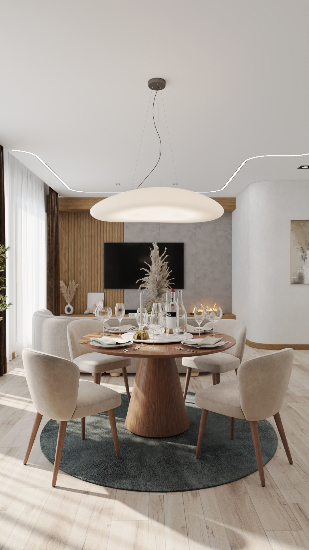 Apartment Interior Design Curve Apartment Design