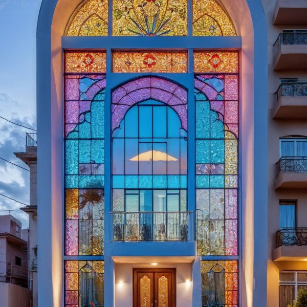 Architectural Glass Exterior Persian Architectural Stain Glass Facade