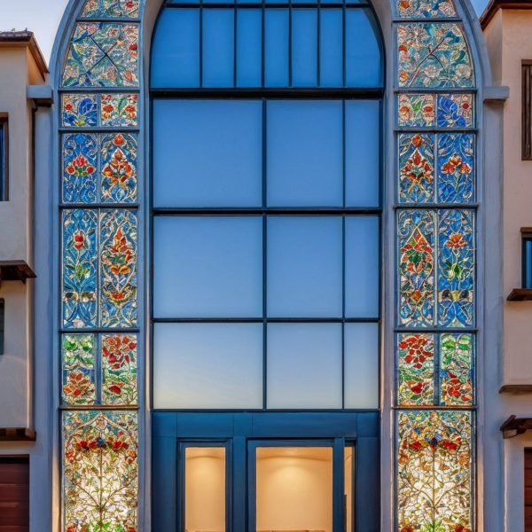 Architectural Glass Exterior Persian Architectural Stain Glass Facade