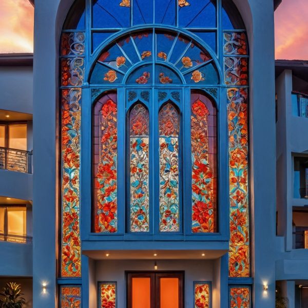 Architectural Glass Exterior Persian Architectural Stain Glass Facade