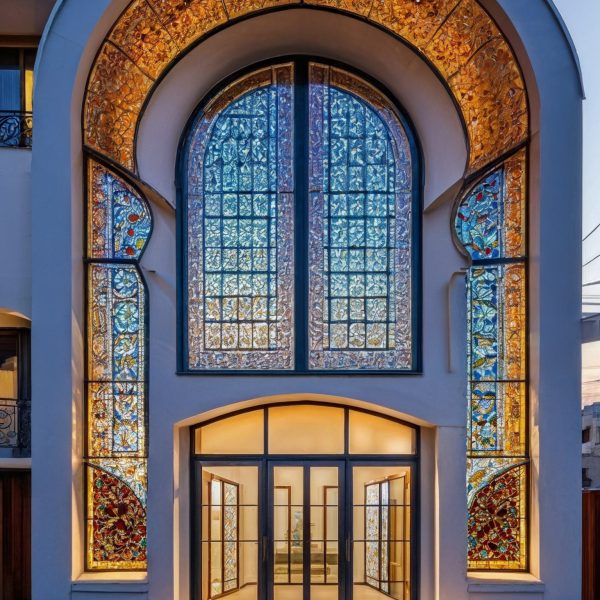 Architectural Glass Exterior Persian Architectural Stain Glass Facade