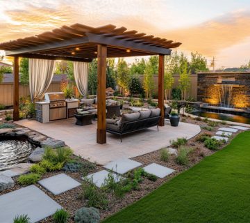 نورپردازی خلاقانه در طراحی فضای باغ: راز تبدیل فضای معمولی به بینظیر